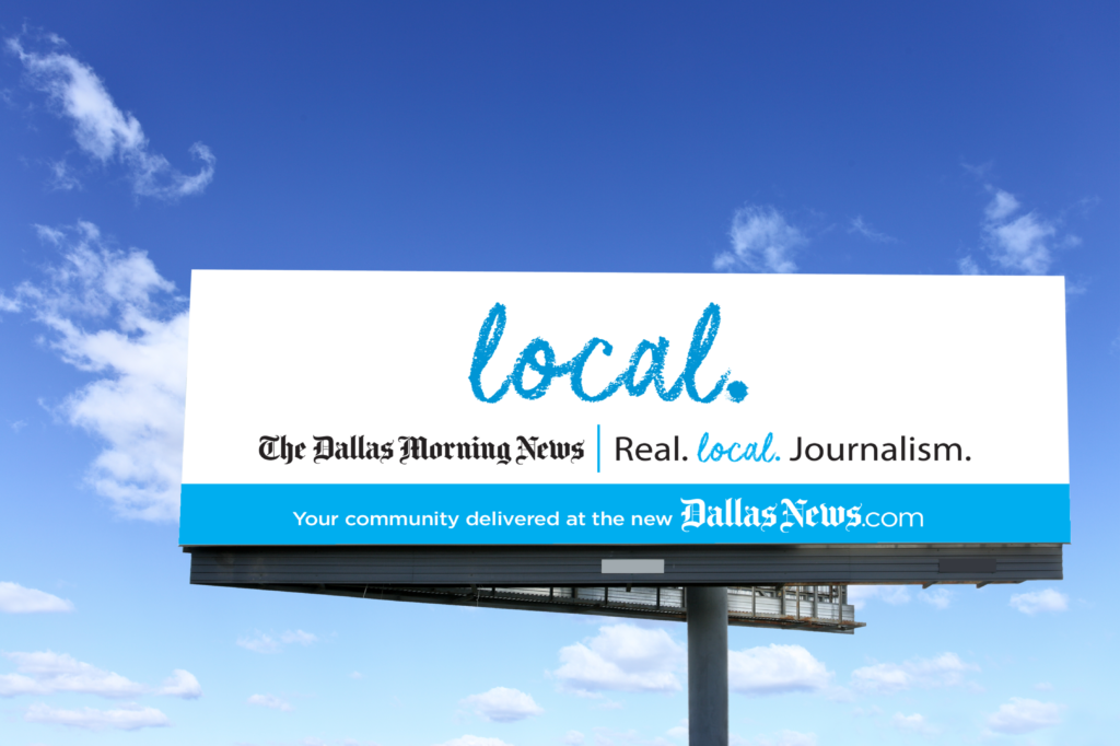 Dallas Morning News Local billboard