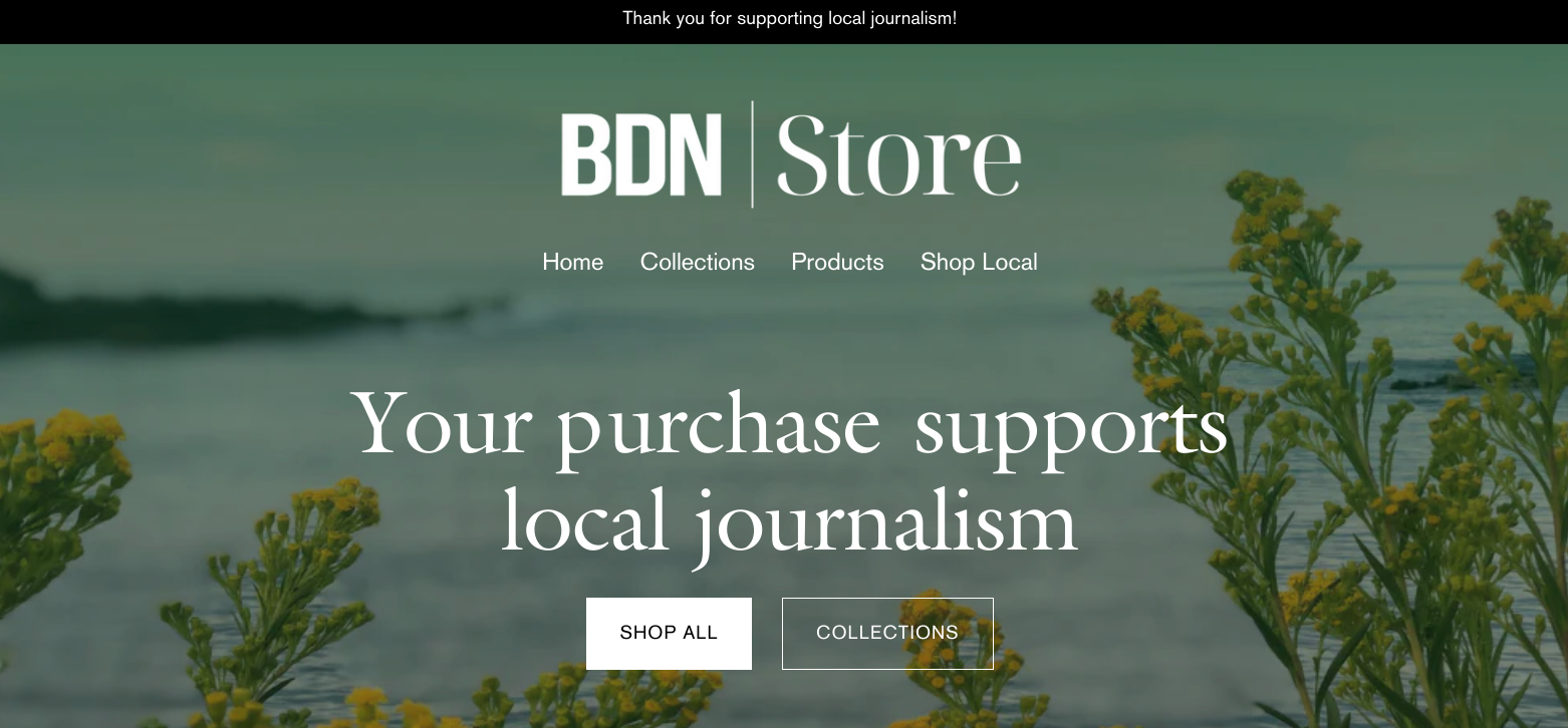 A screenshot of the Bangor Daily News Store on March 25, 2024.